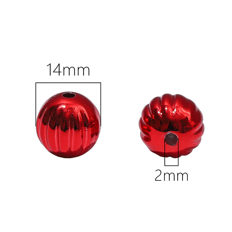 Wholesale Christmas Acrylic Pumpkin Beads Ball